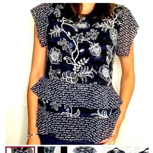 Cabi Hybrid Blouse. Style #5355. Size M.